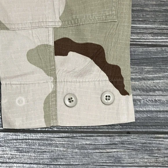 US Air Force Combat Military Coat Desert Jacket Medium Regular Camouflage Beige - Picture 7 of 16